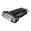 Wentronic Goobay HDMI™ / DVI-D Adapter, HDMI Standard-Plug (Type A), Black - 19-pol. HDMI™-Plug>DVI-D (24+1) Socket (68098)