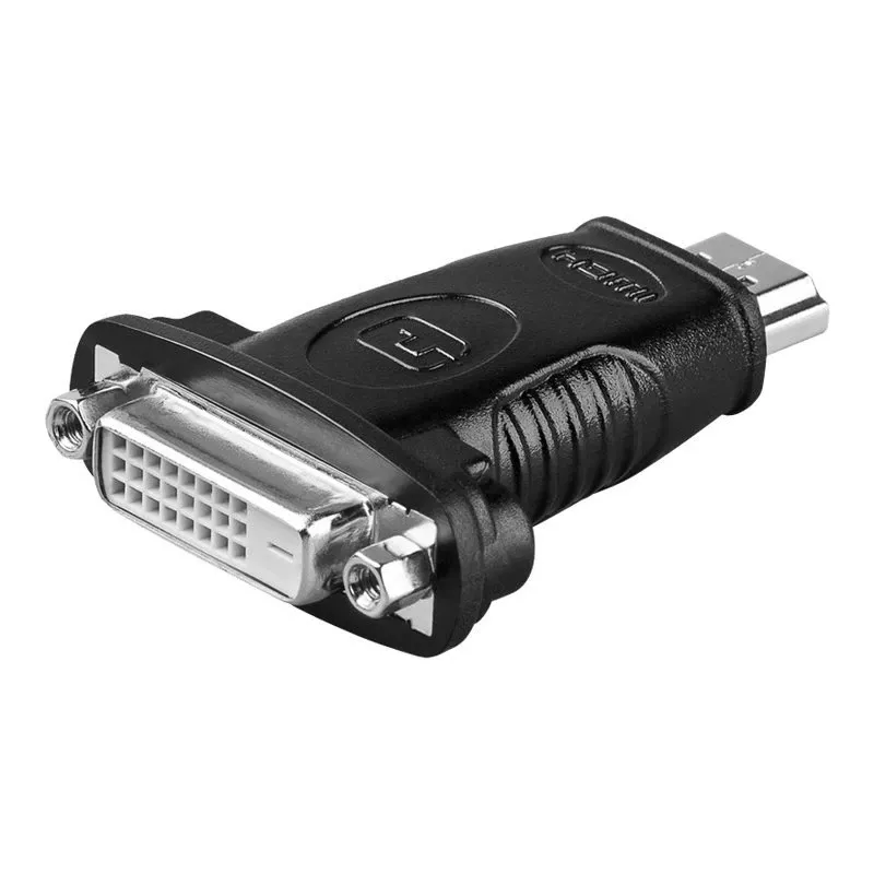 Wentronic Goobay HDMI™ / DVI-D Adapter, HDMI Standard-Plug (Type A), Black - 19-pol. HDMI™-Plug>DVI-D (24+1) Socket (68098)