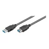 Wentronic Goobay USB 3.0 SuperSpeed Extension Cable, Black, 3 m - USB 3.0-Plug (Type A) > USB 3.0-Socket (Type A) (93999)