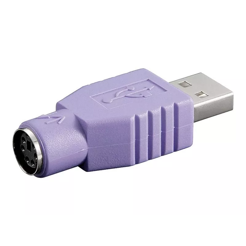 Microconnect USBA-M/PS2-F cable gender changer Violet