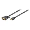 Wentronic Goobay HDMI™ / DVI-D Cable, Black, 3 m - 19pol. HDMI™-Plug>DVI-D (18+1) Plug (51581)