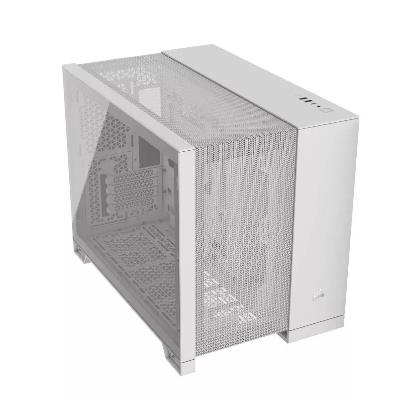Corsair 2500D AIRFLOW Micro ATX Dual Chamber PC Case – White CC-9011264-WW