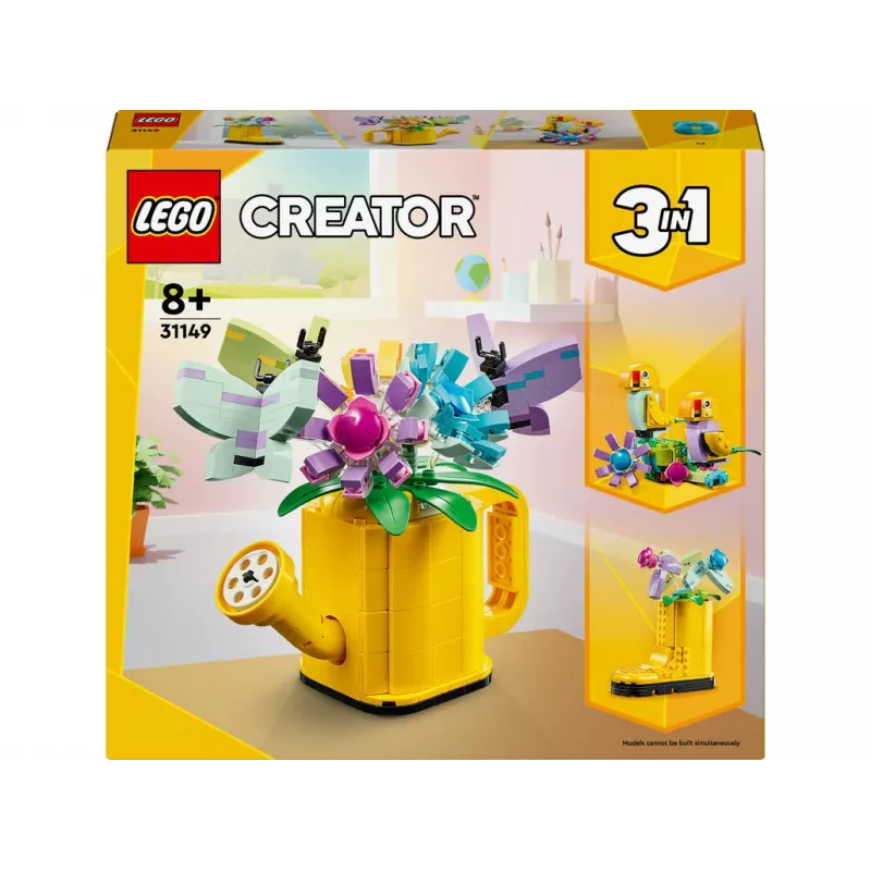 LEGO Creator Flower in Watering Can 31149 — buildable floral model, 420 pieces, 120×150×130 mm