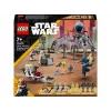LEGO Star Wars Clone Trooper & Battle Droid Battle Pack Building Toys for Kids with Speeder Bike Vehicle 4 Minifigures and 5 Figures Gifts for Boys