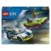LEGO City playset 60415 Police Car and Muscle Car Chase — 213 pieces, 2 minifigures, age 6+