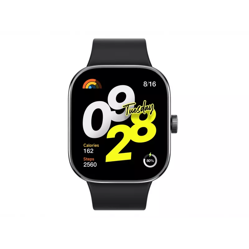 Xiaomi Redmi Watch 4 - Smart Watch with Strap - TPU - Black - Wrist Size: 135-205 mm - Display 5 cm (1.97)