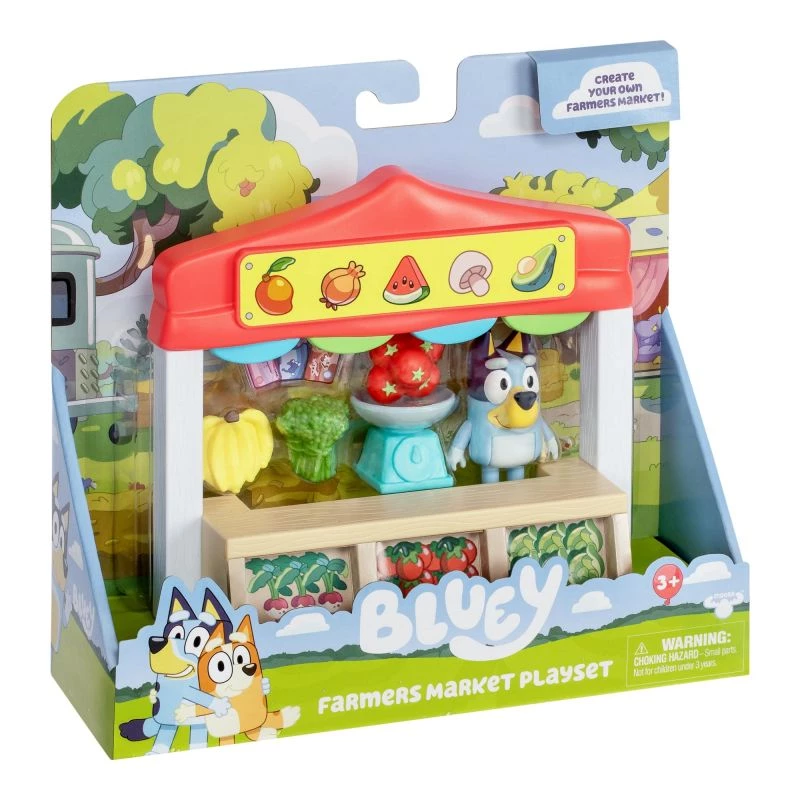 Toy figures set TMTOYS Mini Bluey Grocery store BLU17555 – mini character set for play