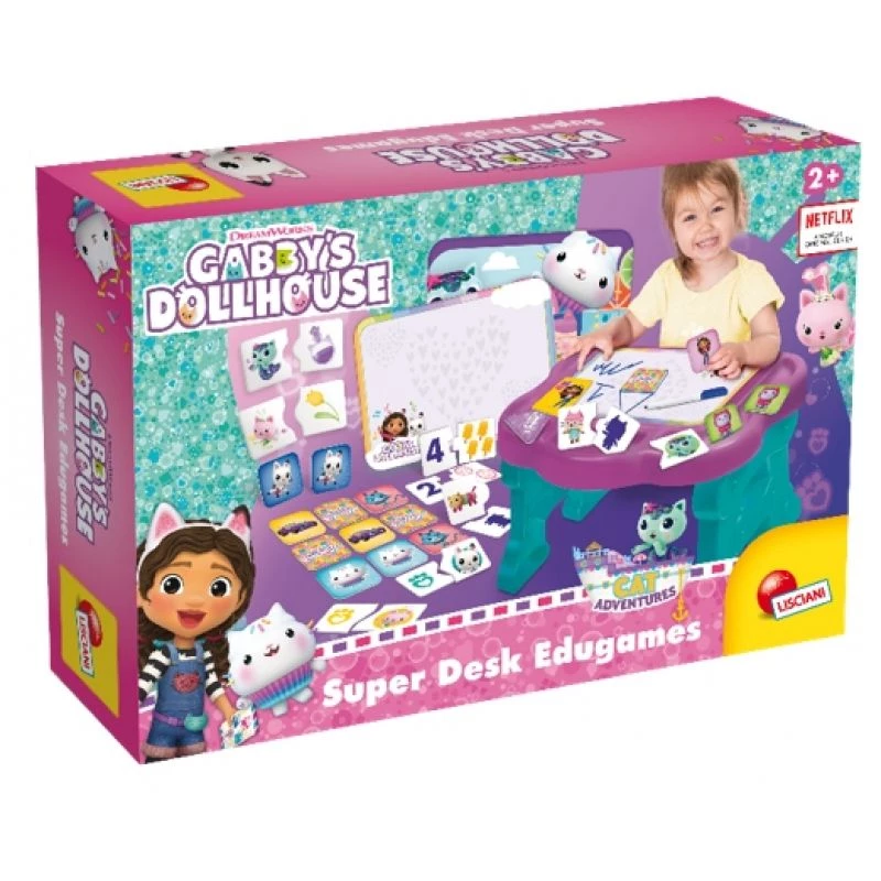 Children's activity desk Lisciani Biurko z grami - Koci Domek Gabi, interactive learning desk