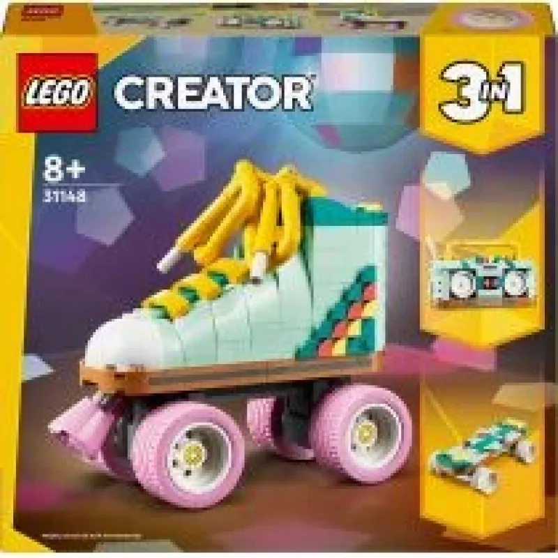LEGO Creator buildable Retro Roller Skates set 31148 2-in-1 model, 342 pieces, 140×160×70 mm