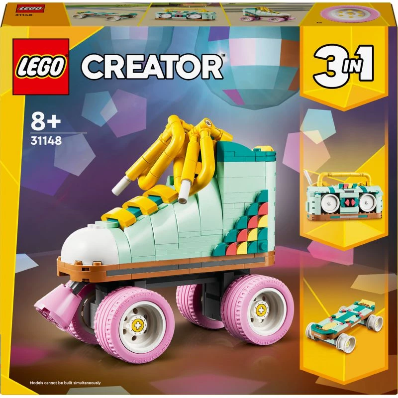 LEGO Creator buildable Retro Roller Skates set 31148 2-in-1 model, 342 pieces, 140×160×70 mm