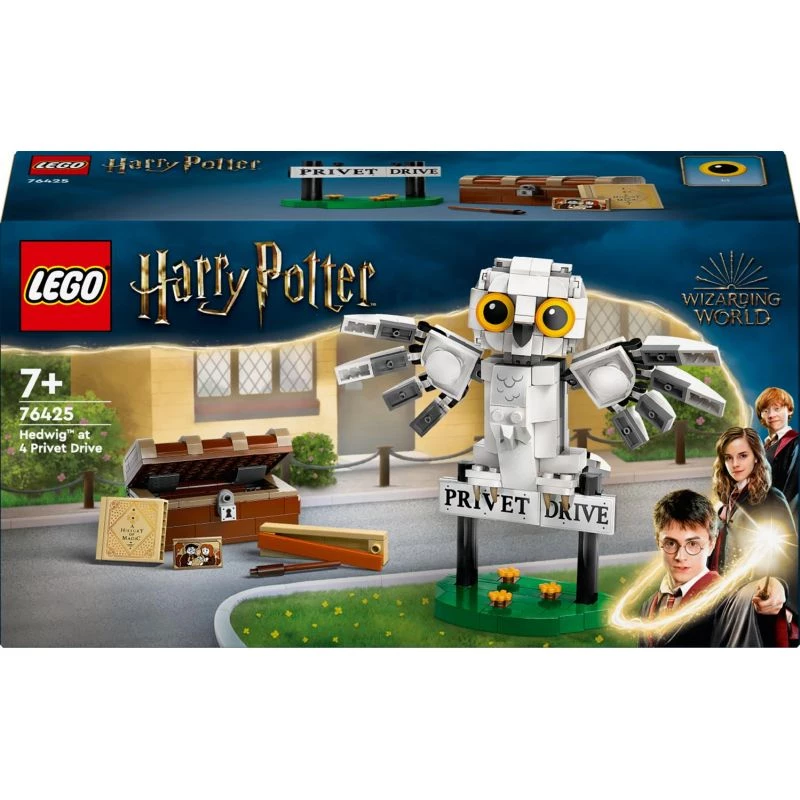 LEGO Harry Potter buildable Hedwig on Privet Drive model 76425 — 337 pieces, 100 mm height, recommended age 7+