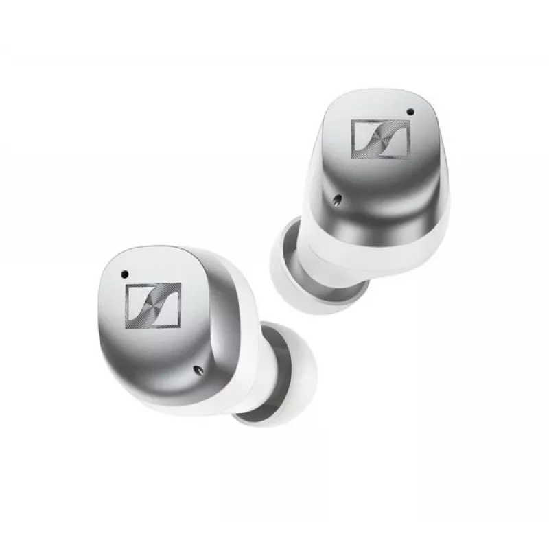 SENNHEISER Momentum MTW4 Wireless Bluetooth Noise-Cancelling Sports Earbuds - White & Silver