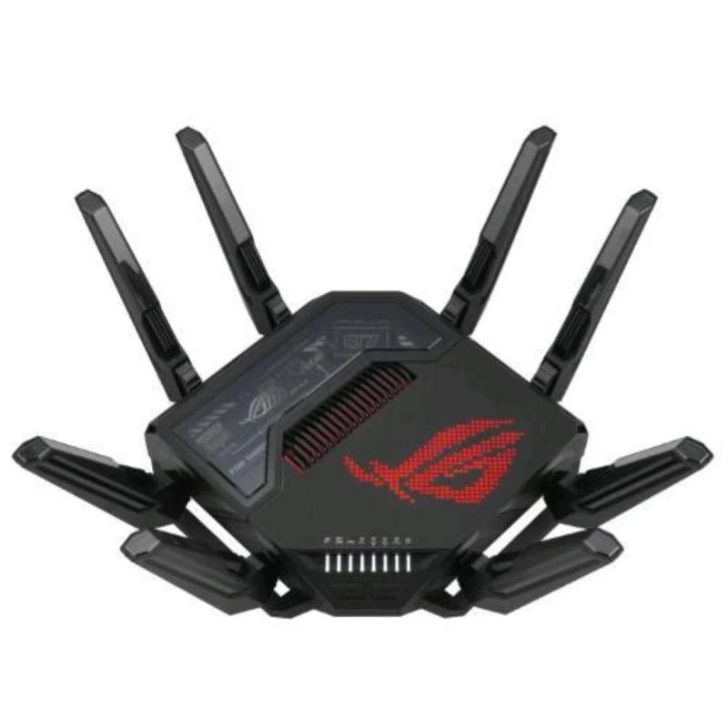 ASUS ROG Rapture GT-BE98 wireless router 10 Gigabit Ethernet Quad-band (2.4 GHz / 5 GHz-1 / 5 GHz-2 / 6 GHz) Black