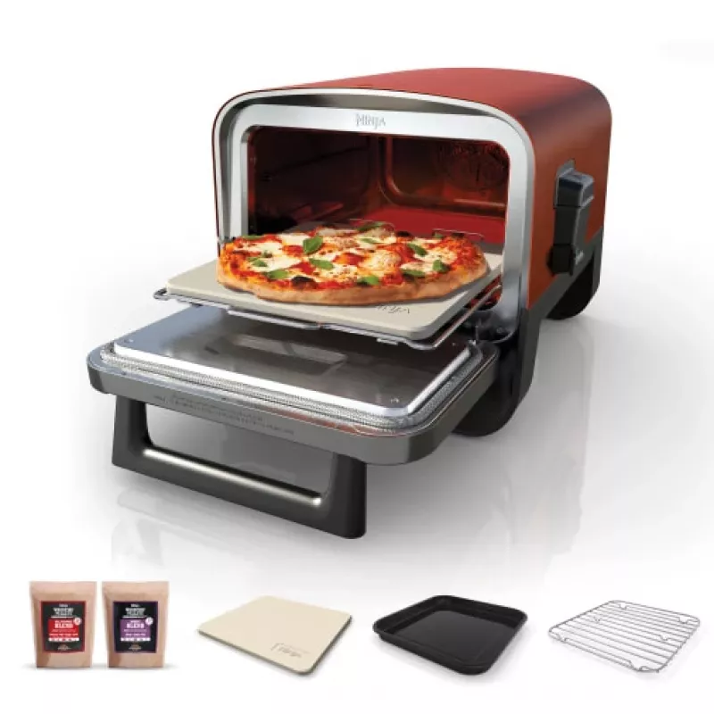 Ninja Woodfire OO101EU Electric Outdoor Oven, Pizza Oven and Smoker, 2400 W