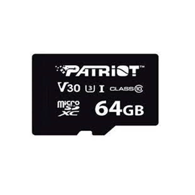MicroSDXC memory card PATRIOT VX Series 64 GB UHS-I U3 V30 Class 10 90/80 MB/s waterproof with write-protect