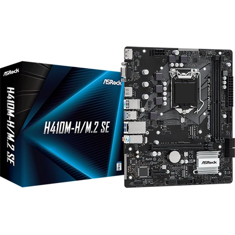 Motherboard ASRock H410M-H/M.2 SE Intel H370 LGA 1200 micro ATX