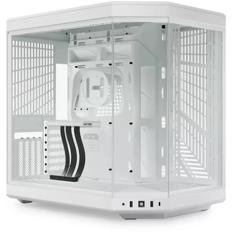 PC Case HYTE Y70 Midi Tower White — supports EATX, GPU up to 42.2 cm, CPU cooler height 18 cm