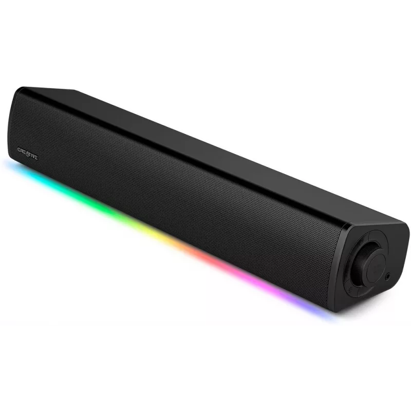 Sound Blaster GS3 Compact Gaming Soundbar with RGB and SuperWide Technology USB Powered Bluetooth 5.4 Headphone Output for PC and Mac