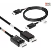 CLUB3D DisplayPort 2.1 Bi-Directional VESA DP80 Certified Cable 4K240Hz, 8K60Hz or 10K30Hz M/M 1.2m/3.94ft