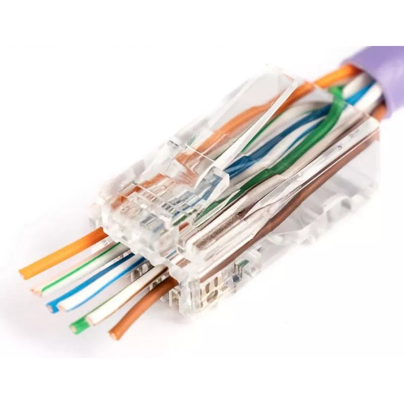 RJ45 Wire Connector Digitus X-ML-6U-EZ Transparent Male 100 pcs