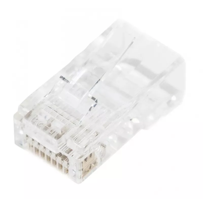 DIGITUS RJ45 Modular Plug (8P8C) Pass-through, CAT 5e, Unshielded, AWG 26-24, 100 Pieces (X-ML-5U-EZ)