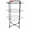 Wall-mounted clothes dryer VILEDA Mixer 3 Ultimate — steel, 30 m drying space, foldable, wheels, 131×93×71 cm