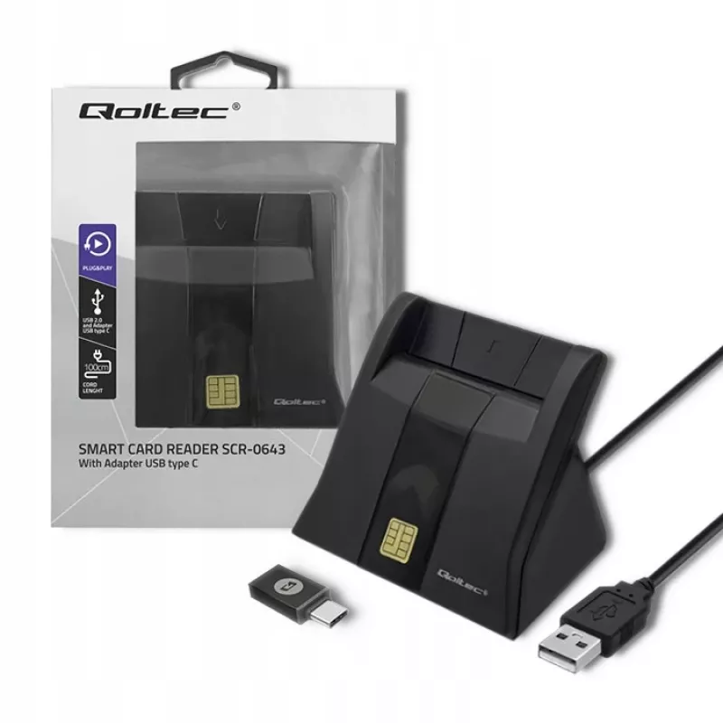 RFID reader Qoltec 50643