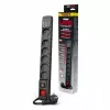 Power strip Acar S6 surge protector — 6 outlets, 5 m cable, black