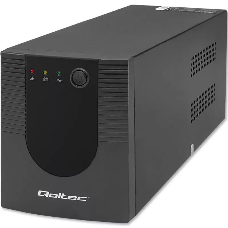 Uninterruptible Power Supply UPS Qoltec 53775 1.2 kVA 720 W 4 AC outlets