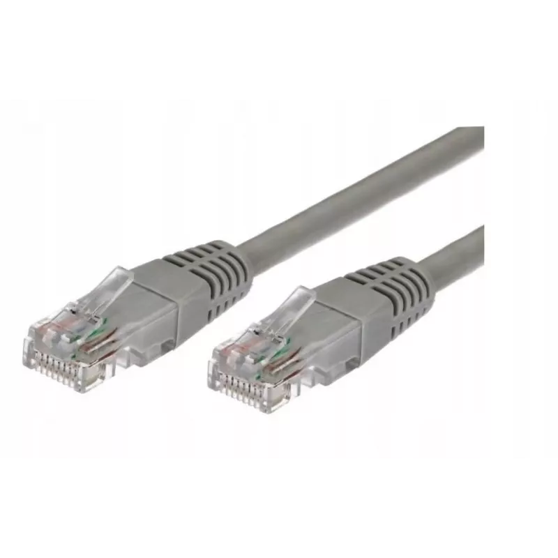 TB AKTBXKS6U100G10 Cat.6 UTP Patch Cable, 1 m, Grey, 10-pack