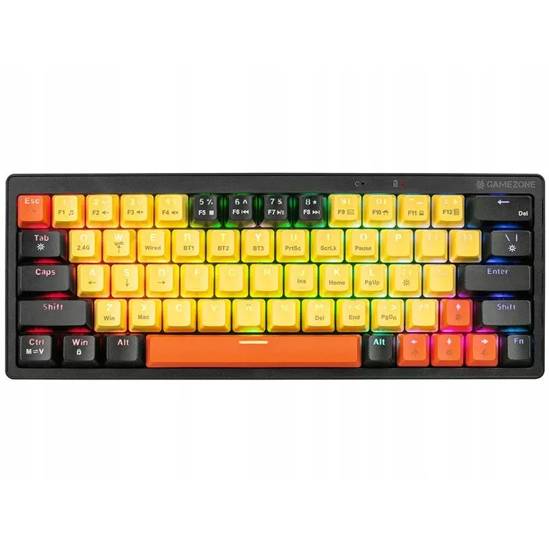 Mechanical Keyboard Tracer Gamezone EVO2 Hot Swap 63 (Yellow)