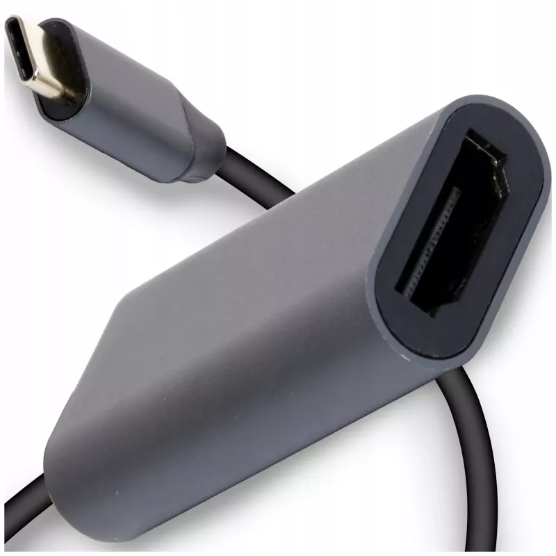 IBOX USB-C to HDMI adapter cable, model IACFAK, USB-C (male) to HDMI (female), 4K 60Hz, straight connectors, silver