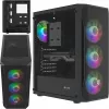 Case Fury Shobo SH4F with RGB Window 4x Fans MIDI Computer PC