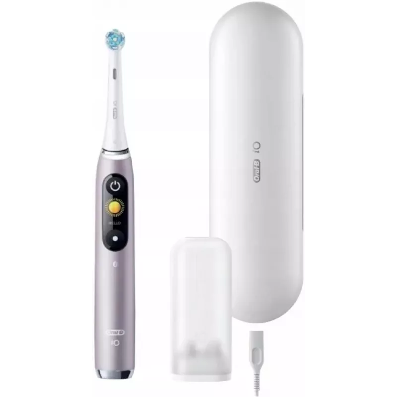 Oral-B iO9 Series 9 electric toothbrush, rose quartz