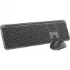 Logitech MK950 Signature Slim Keyboard Mouse included Office RF Wireless + Bluetooth QWERTY US International Graphite