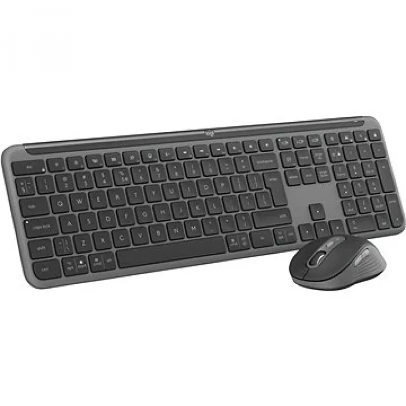 Logitech MK950 Signature Slim Keyboard Mouse included Office RF Wireless + Bluetooth QWERTY US International Graphite
