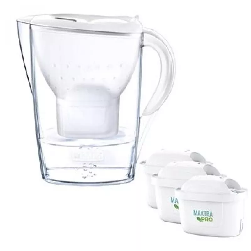 Brita Marella+3 cartridges PRO White 2.4 White