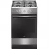Cooker Amica, 57GGH4.23ZPF Xx, Gas, Extrudat, Stainless Steel, 50 cm