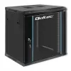 19 inch rack cabinet QOLTEC 54464 12U 600x635x450 Black