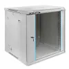 QOLTEC 54485 19-Inch 12U Wall-Mount Rack Cabinet, 600x450x635 mm, Black