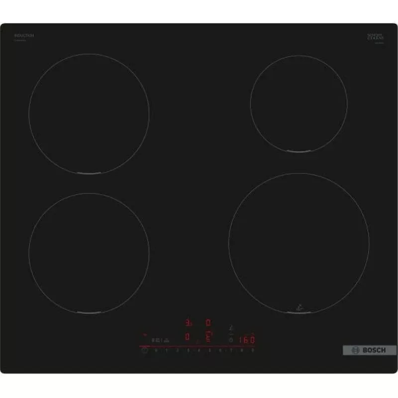 Built-In Hob Bosch PUE611HC1E, Induction, 4 Cooking Zones, PerfectFry Plus, Home Connect, Power Boost , 60cm, Black