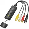 LogiLink USB 2.0 a/V Grabber. USB a/M Zu 3xCinch + MiniDIN5/F. Black