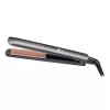 Straightening iron Remington S8598 Warm Black Grey — ceramic plates 11 cm, 5 heat levels, 160–230°C, 3 m cord, carry case