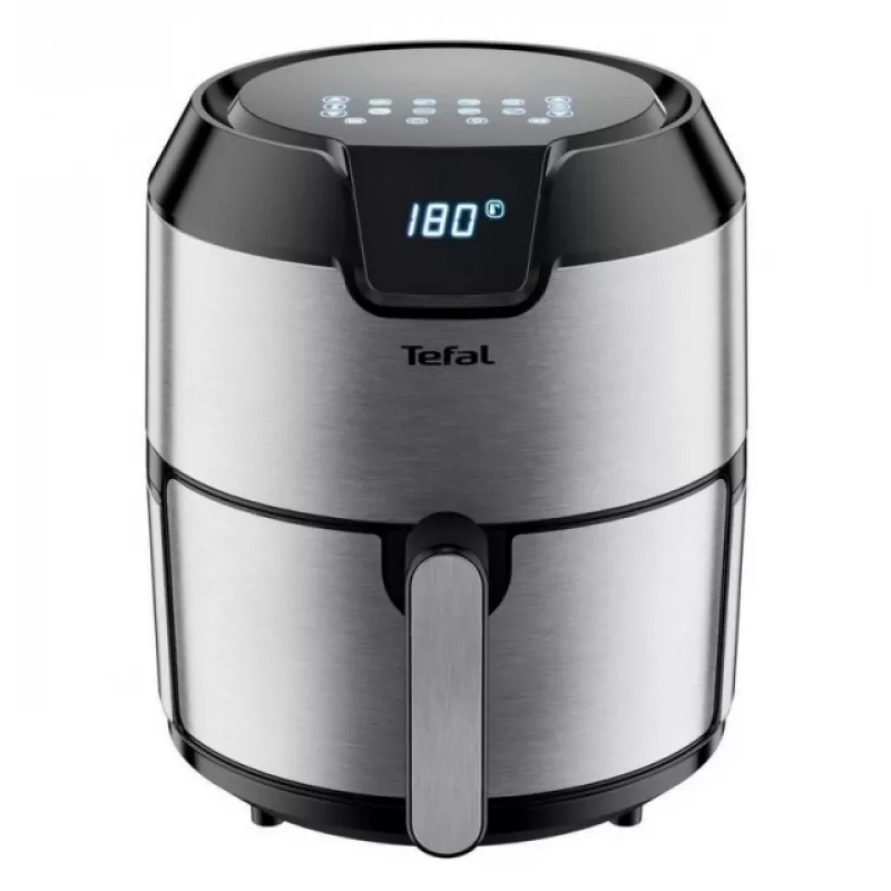 Tefal Easy Fry EY401D Single 4.2 L Stand-alone 1500 W Hot air fryer Black, Stainless steel