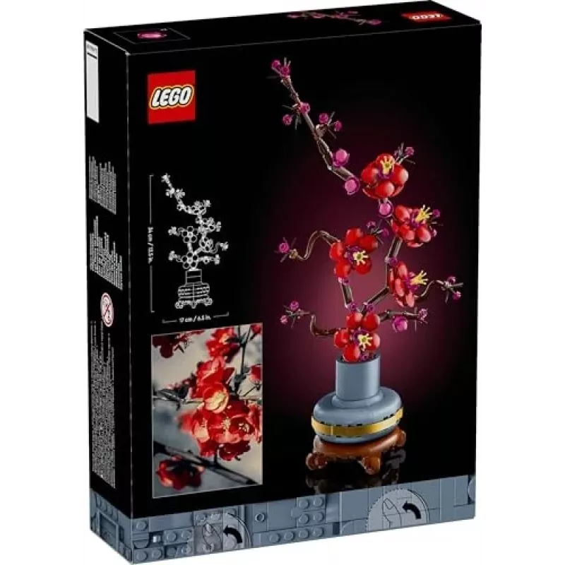 LEGO Icons Plum Blossom Flower Decor Display Set 10369, Multi