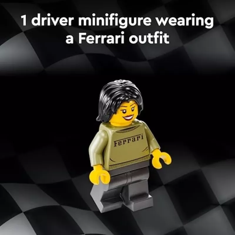 LEGO Speed Champions Ferrari F40 Supercar Buildable Vehicle Toy Model Car for 9 Plus Year Old Boys and Girls with Driver Minifigure Kids' Bedroom D