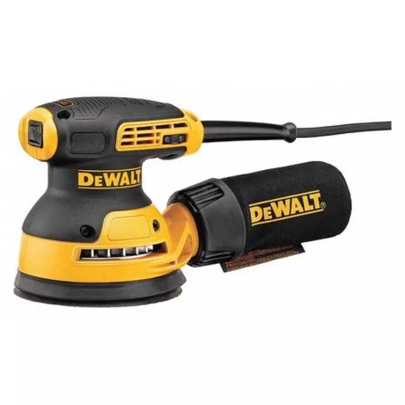 Orbital sander DeWalt DWE6423-QS, 280 W, 8,000–12,000 OPM, 2.6 mm orbit, 1.28 kg