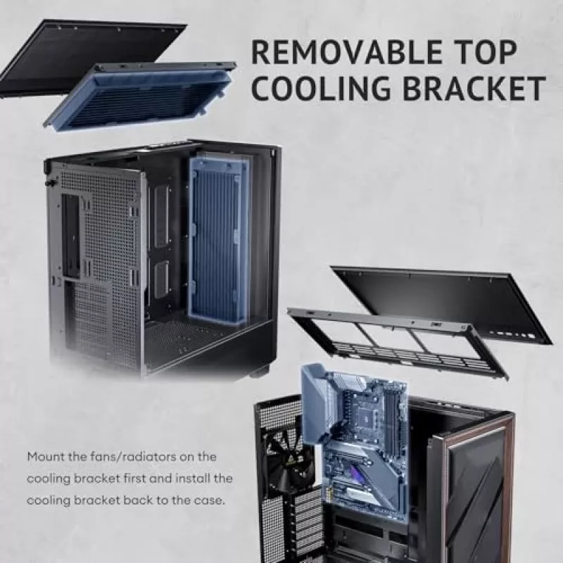 Antec 0-761345-10133-2 Computer Case MIDI Tower Black Wood