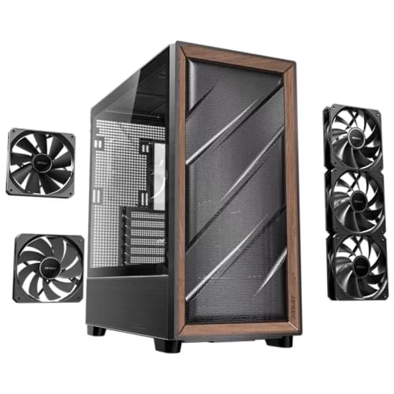 Antec 0-761345-10133-2 Computer Case MIDI Tower Black Wood