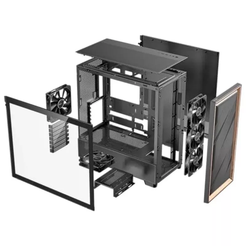 Antec 0-761345-10133-2 Computer Case MIDI Tower Black Wood